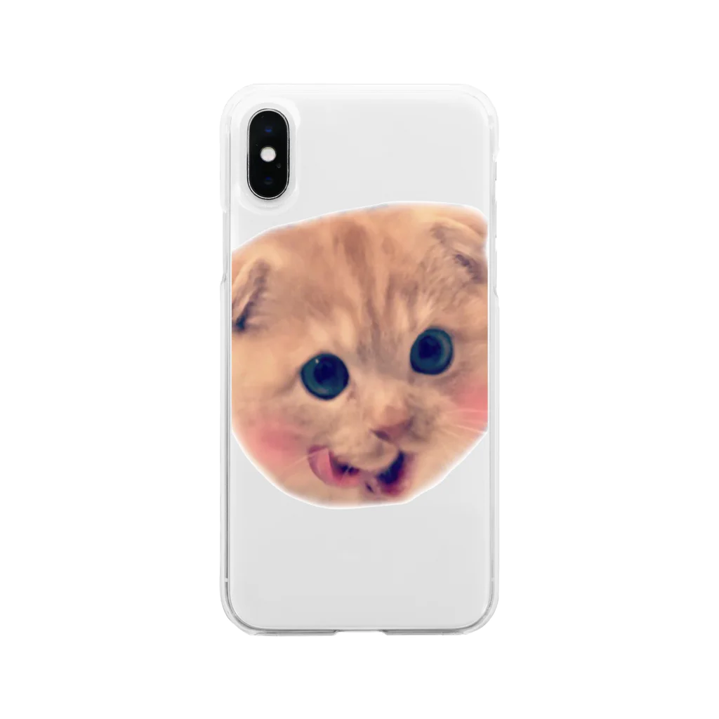 ～癒しの猫暮らし～の甘えんぼ猫ポテト Soft Clear Smartphone Case