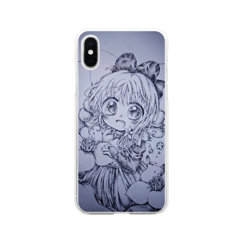 猫又 多座@漫画描き＊の妖精さん。＊ Soft Clear Smartphone Case