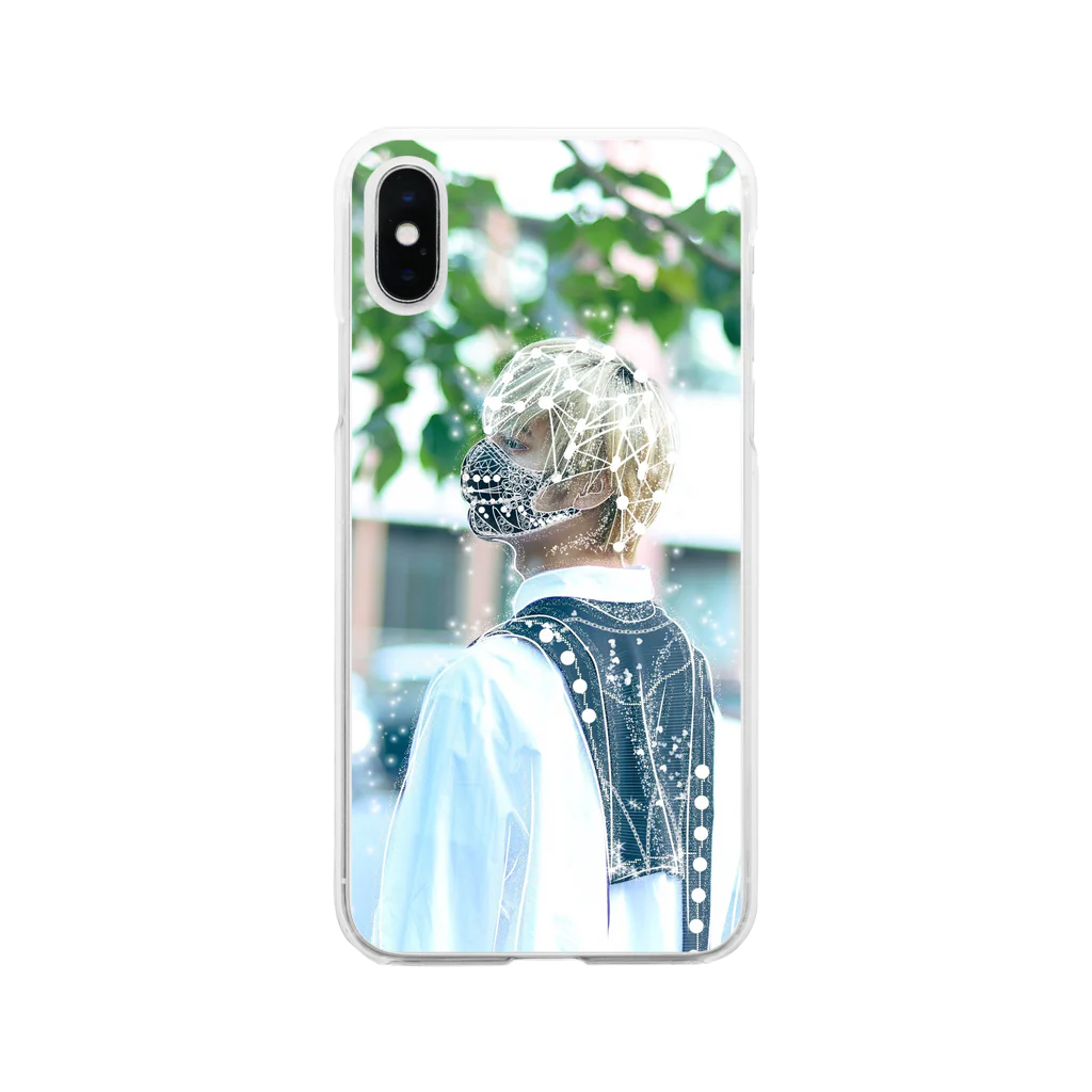 のえるのクリームソーダの男 Soft Clear Smartphone Case