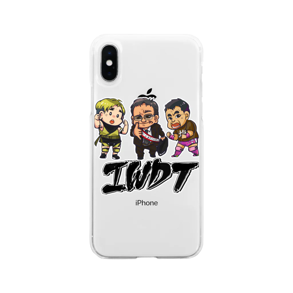 IWDT オフィシャルショップのIWDTイラスト Soft Clear Smartphone Case