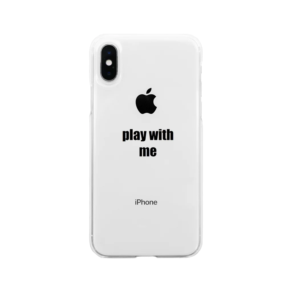 marukomekunのplay with me Soft Clear Smartphone Case