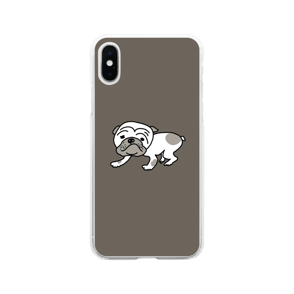 かみらいすのわんきち。 Soft Clear Smartphone Case