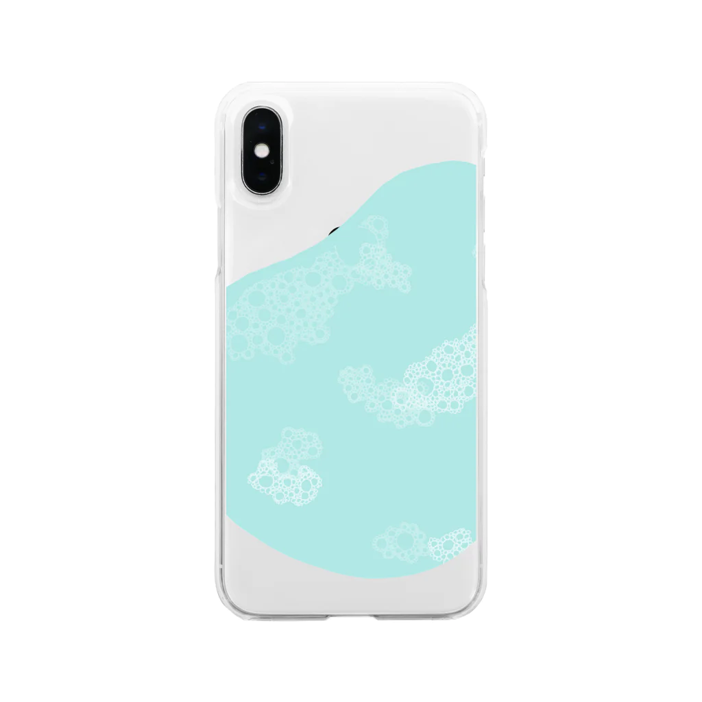 kaga-Aのしずくと泡 Soft Clear Smartphone Case