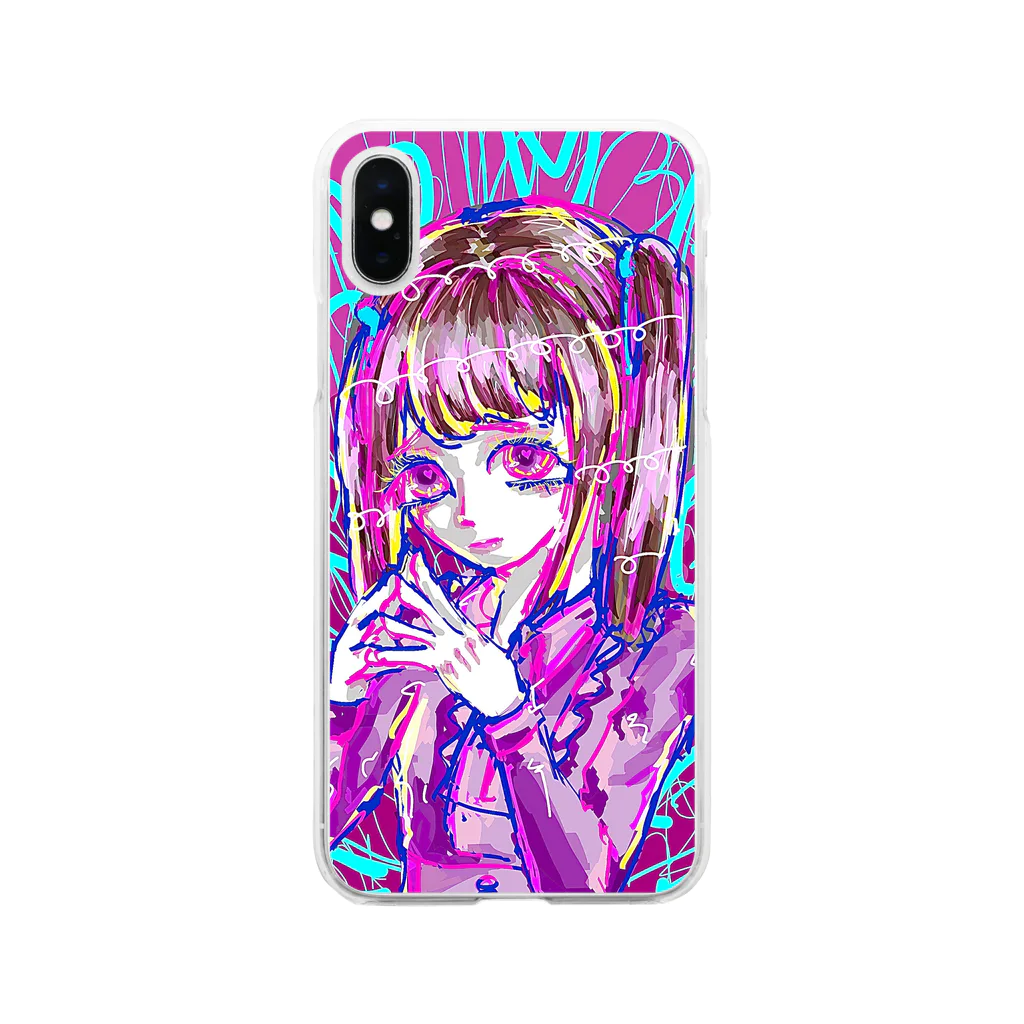 甘味不足のごめんへら❤️‍🩹 Soft Clear Smartphone Case