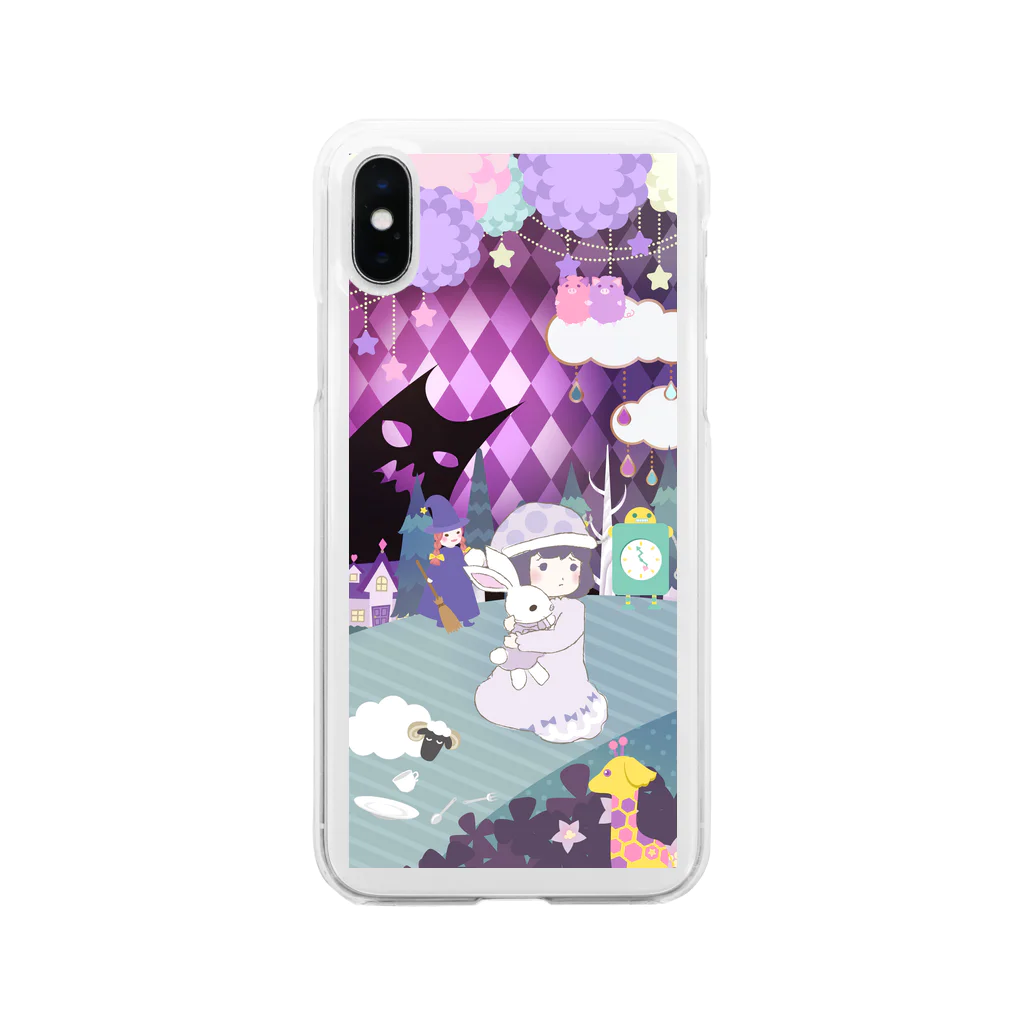 たるんてぃんぐたるんてぃんぐ&がおのふしぎなパジャマパーティー Soft Clear Smartphone Case