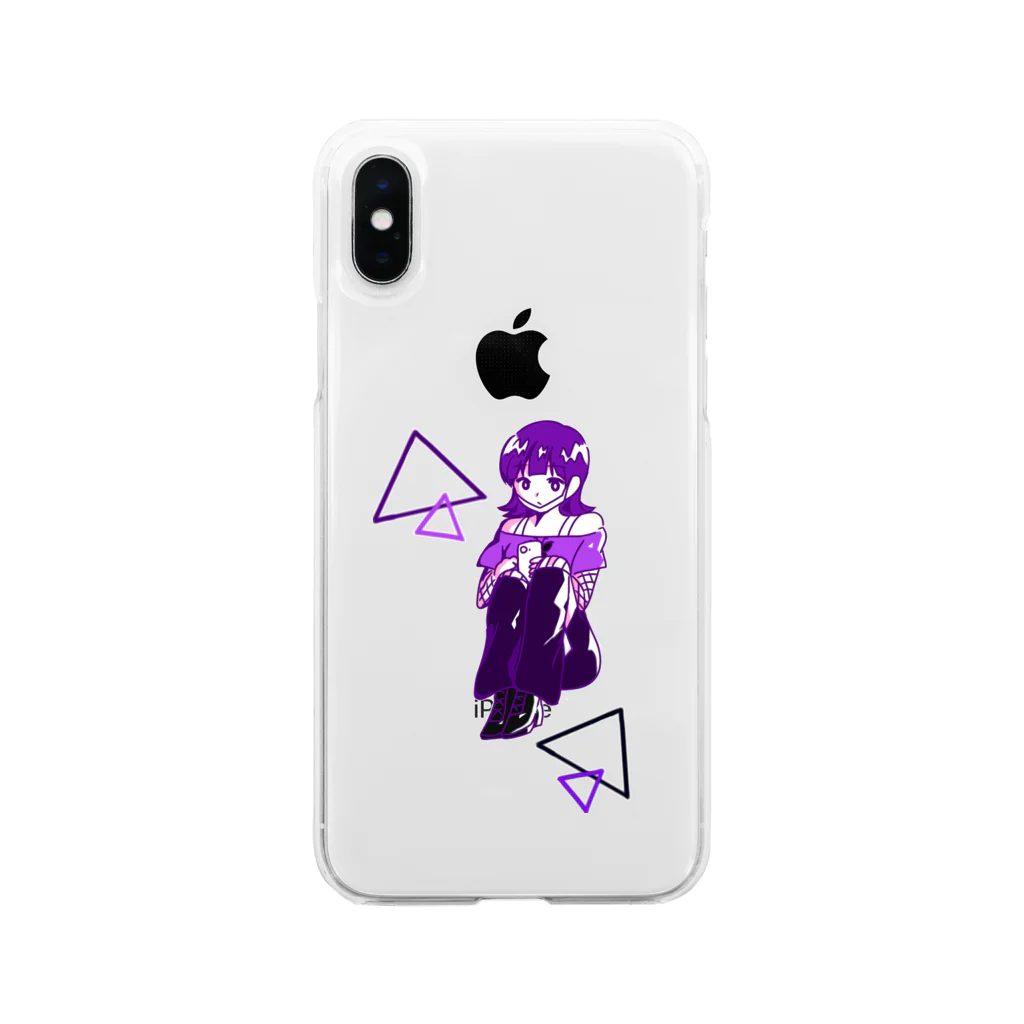 MILKの女の子 Soft Clear Smartphone Case