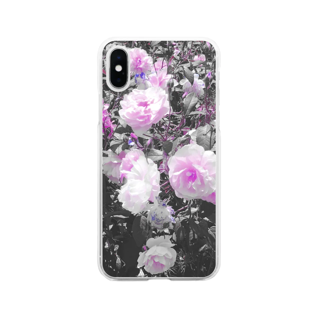 おやすみねんねの薔薇 Soft Clear Smartphone Case