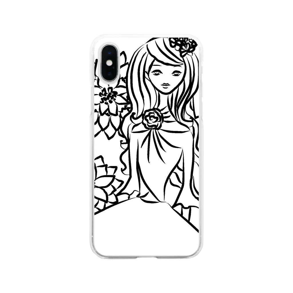 neko*neko*の女の子・ナナ* Soft Clear Smartphone Case