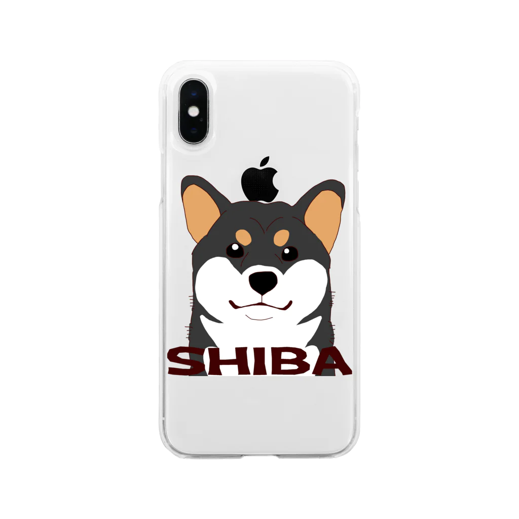 だいな&えでぃのSHIBA 黒 ソフトクリアスマホケース