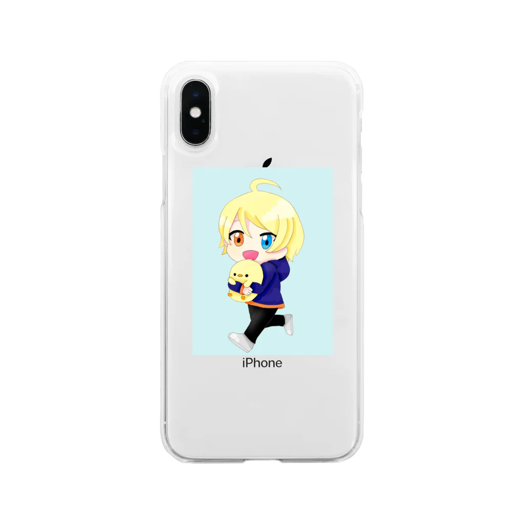 三月/mitsuki🌟のお月見団子 Soft Clear Smartphone Case