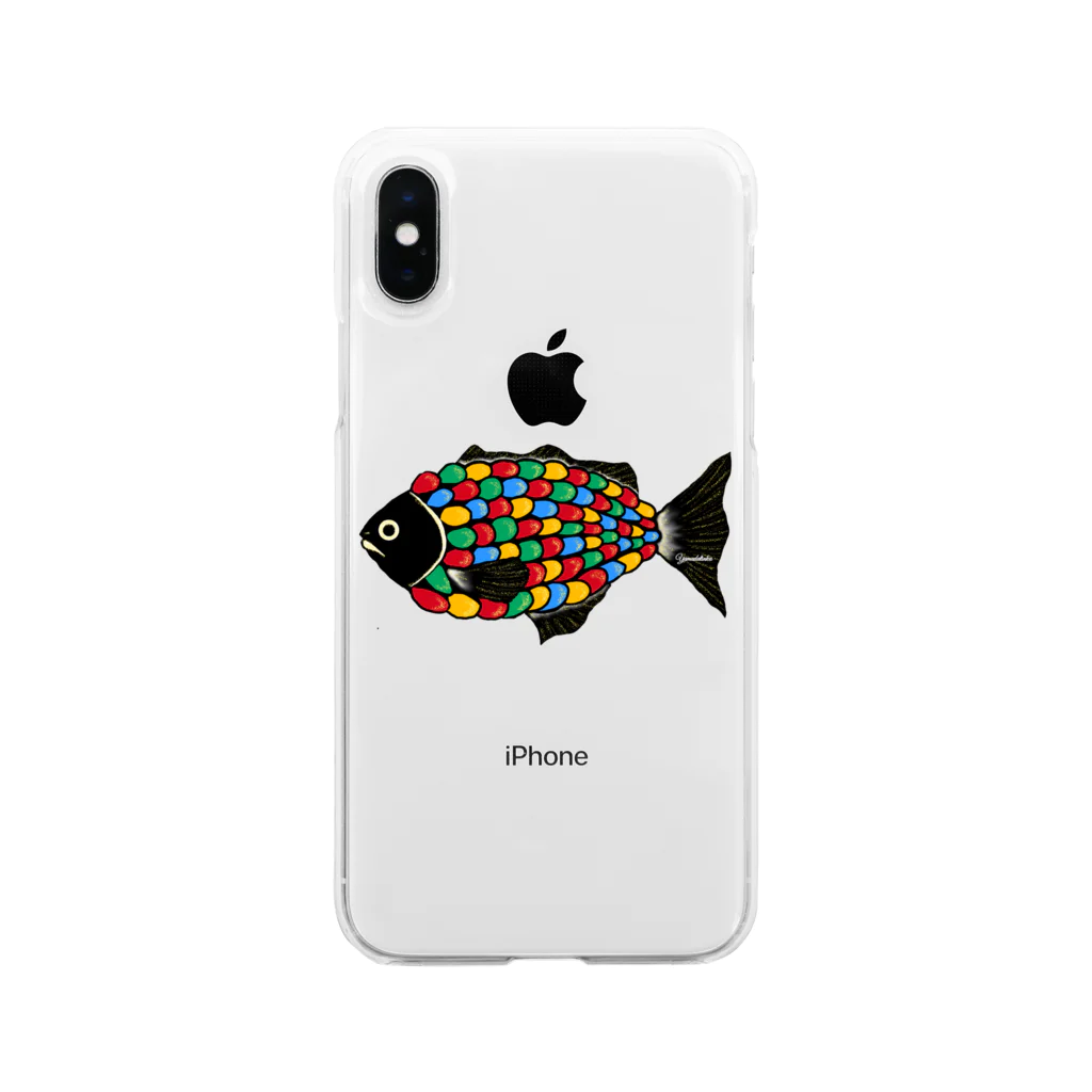 Yamadatinkuの謎の魚 Soft Clear Smartphone Case