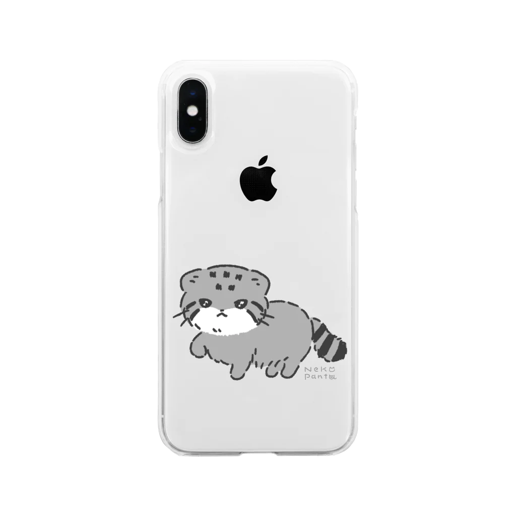 ねこぱんつのまぬるねこ Soft Clear Smartphone Case