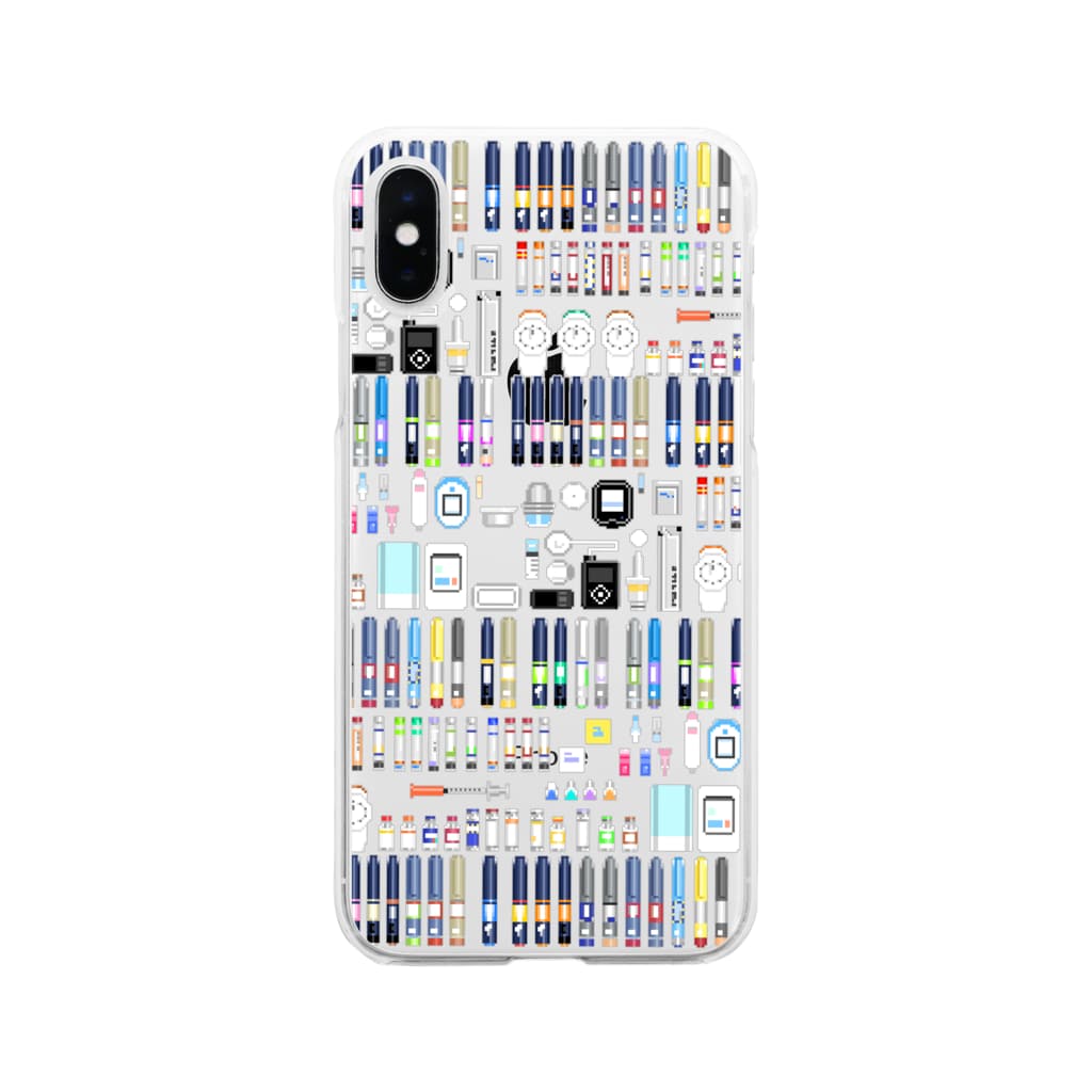 Y.A.E.Cのインスリン100周年 Soft Clear Smartphone Case