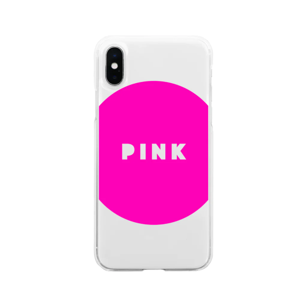 PのCIRCLE PINK. Soft Clear Smartphone Case