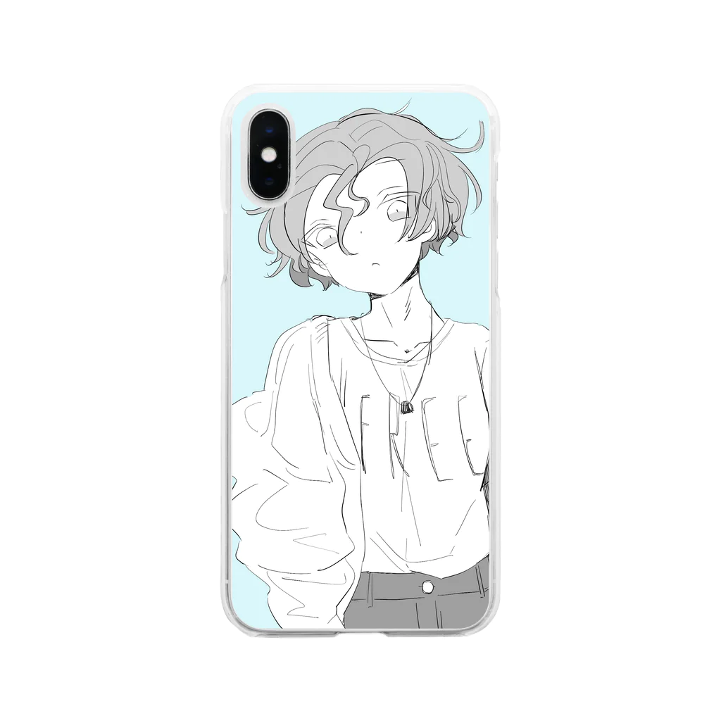 羊角のSummer Soft Clear Smartphone Case