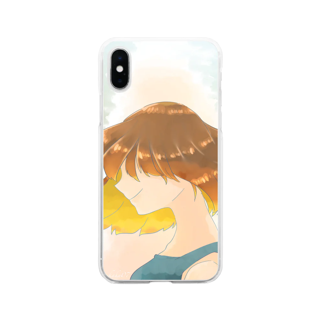 羊角の夏の香り Soft Clear Smartphone Case