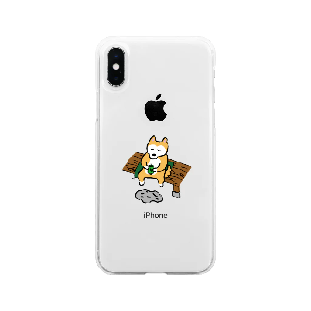 K2Mplusの秋田犬　ねまれくん Soft Clear Smartphone Case