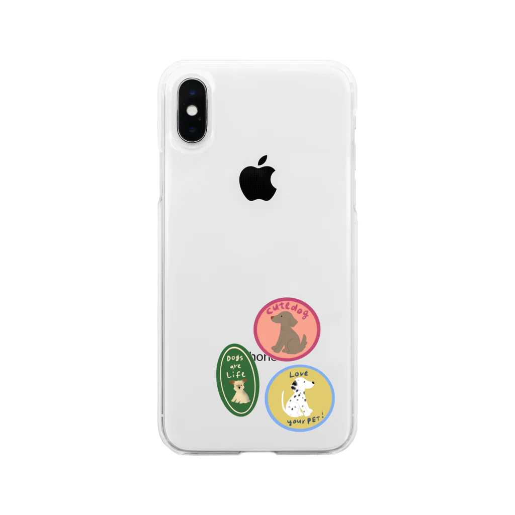 heartnoipaddyのsticker風 ソフトクリアスマホケース