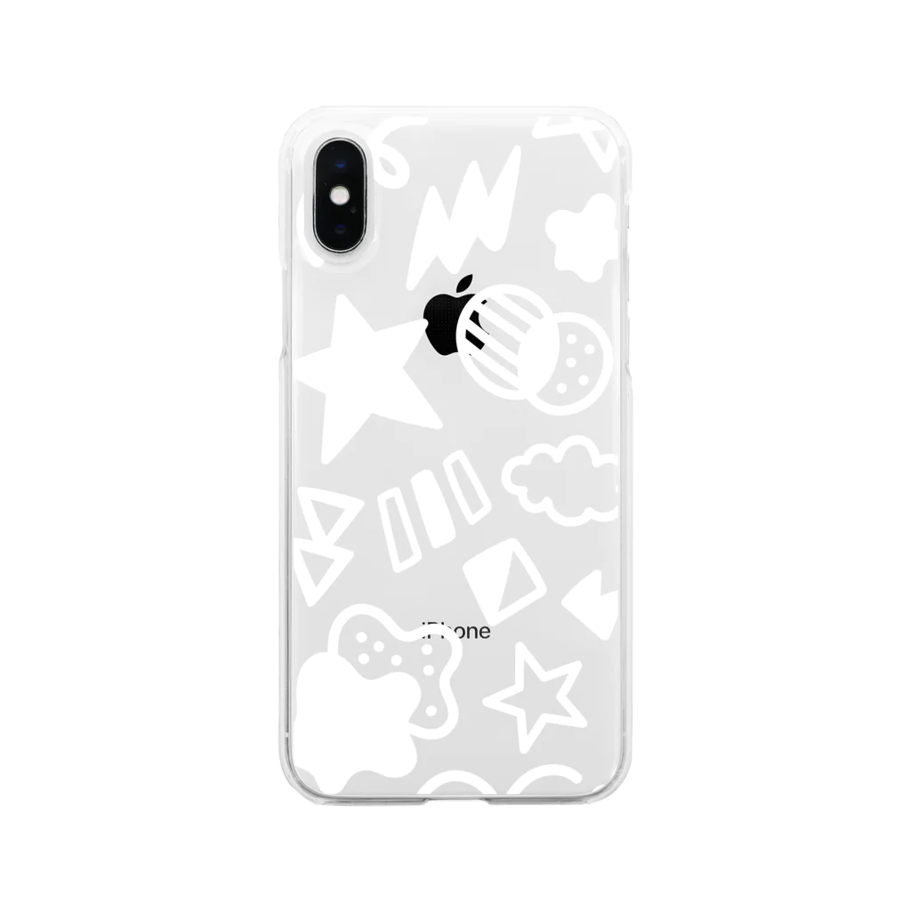 Elly | イラストのわくわくするもよう Soft Clear Smartphone Case