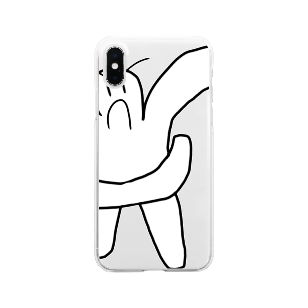 ✝︎hard gay✝︎の脇を気にする一般男性 Soft Clear Smartphone Case