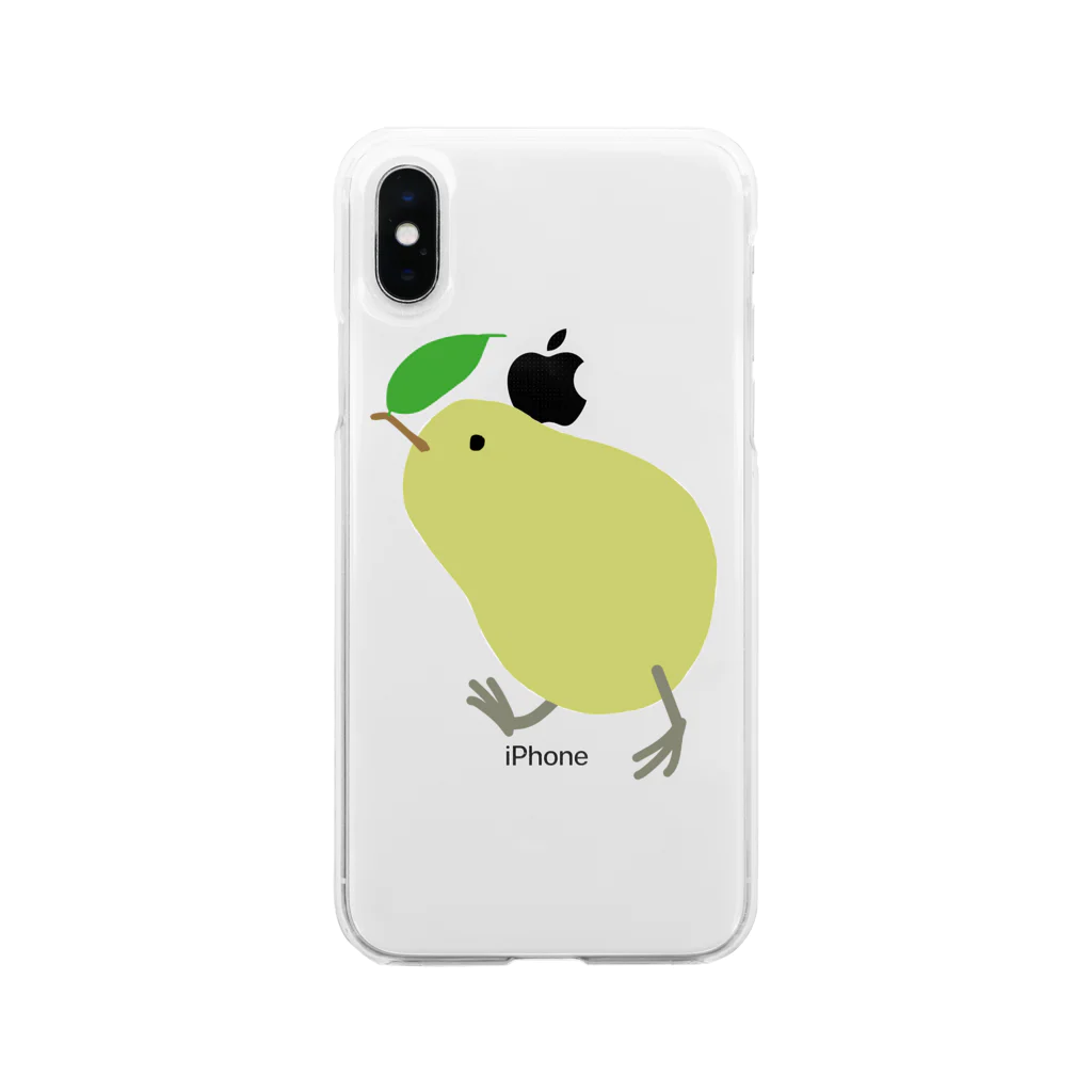 ゆた麻呂亭のキーウィor洋梨？ Soft Clear Smartphone Case