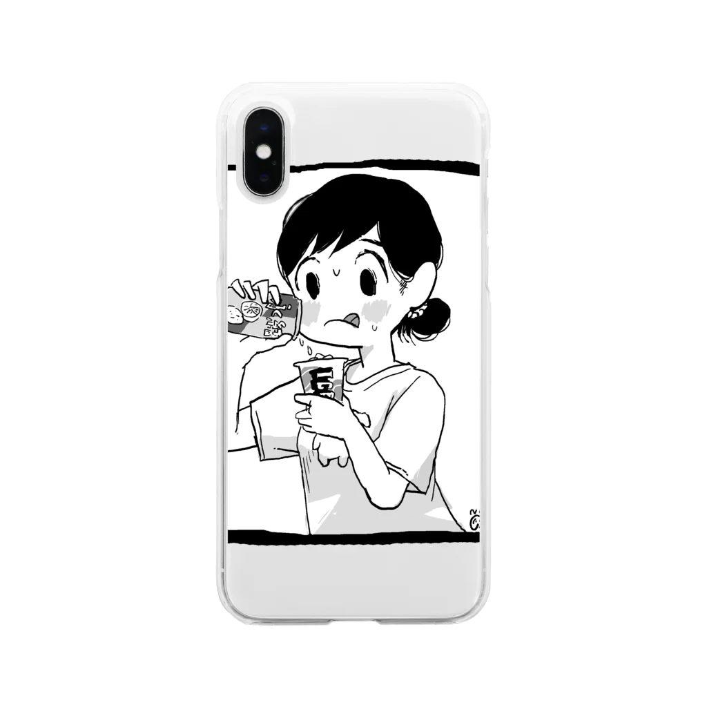 にくまん子の夏のドーピングT Soft Clear Smartphone Case