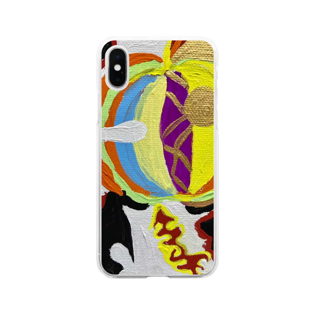 NIL の絵画風9 Soft Clear Smartphone Case