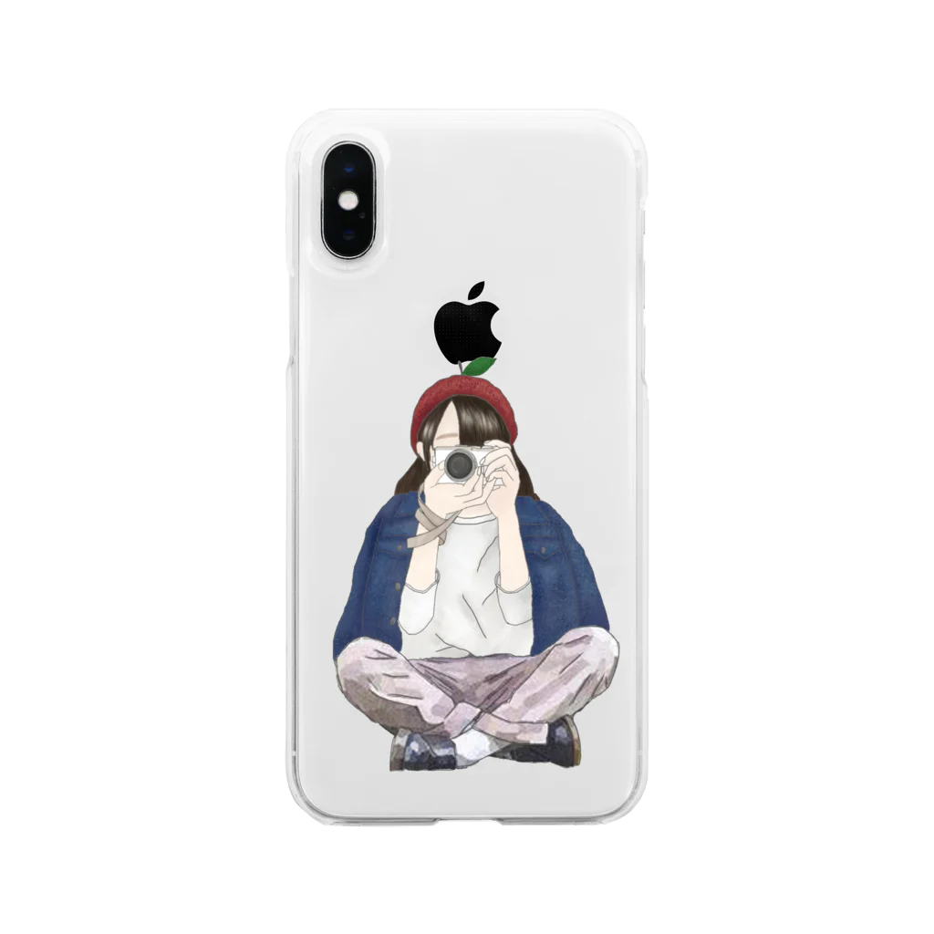 りんごのしぃさんのカメラ女子📸 Soft Clear Smartphone Case