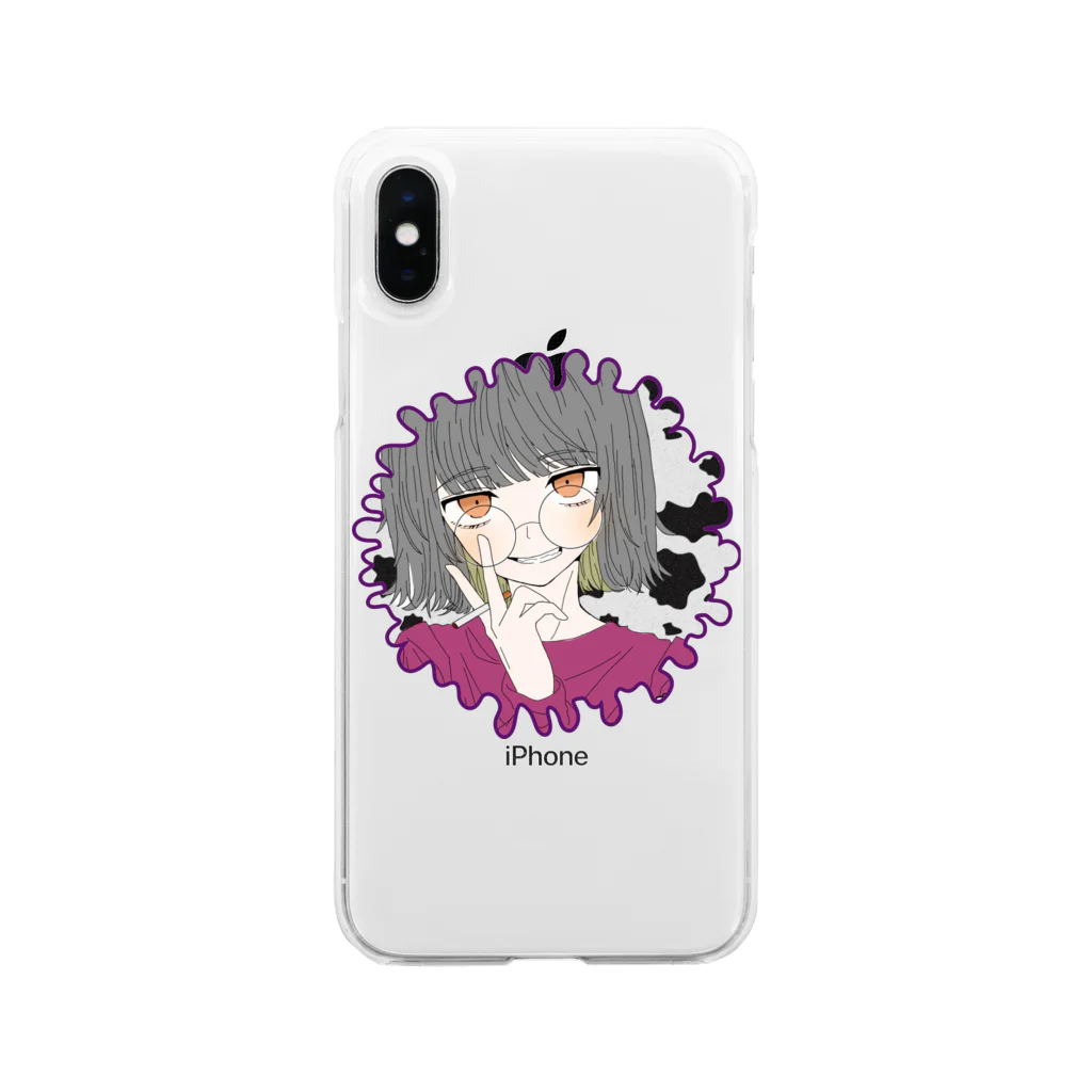 らむたすのらむあイラスト Soft Clear Smartphone Case