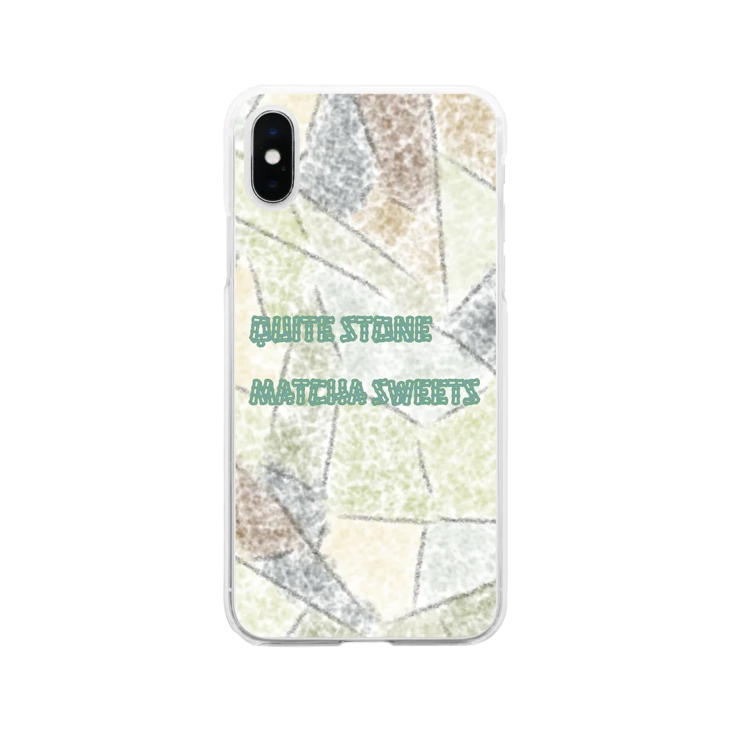 LeafCreateのQuiteStone MatchaSweets Soft Clear Smartphone Case