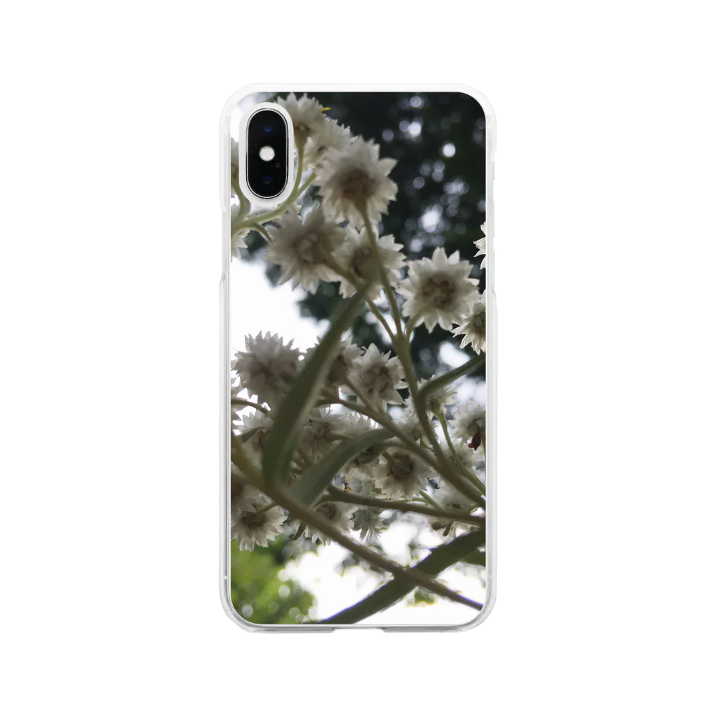 ノスタルジーテリアのflower wg Soft Clear Smartphone Case