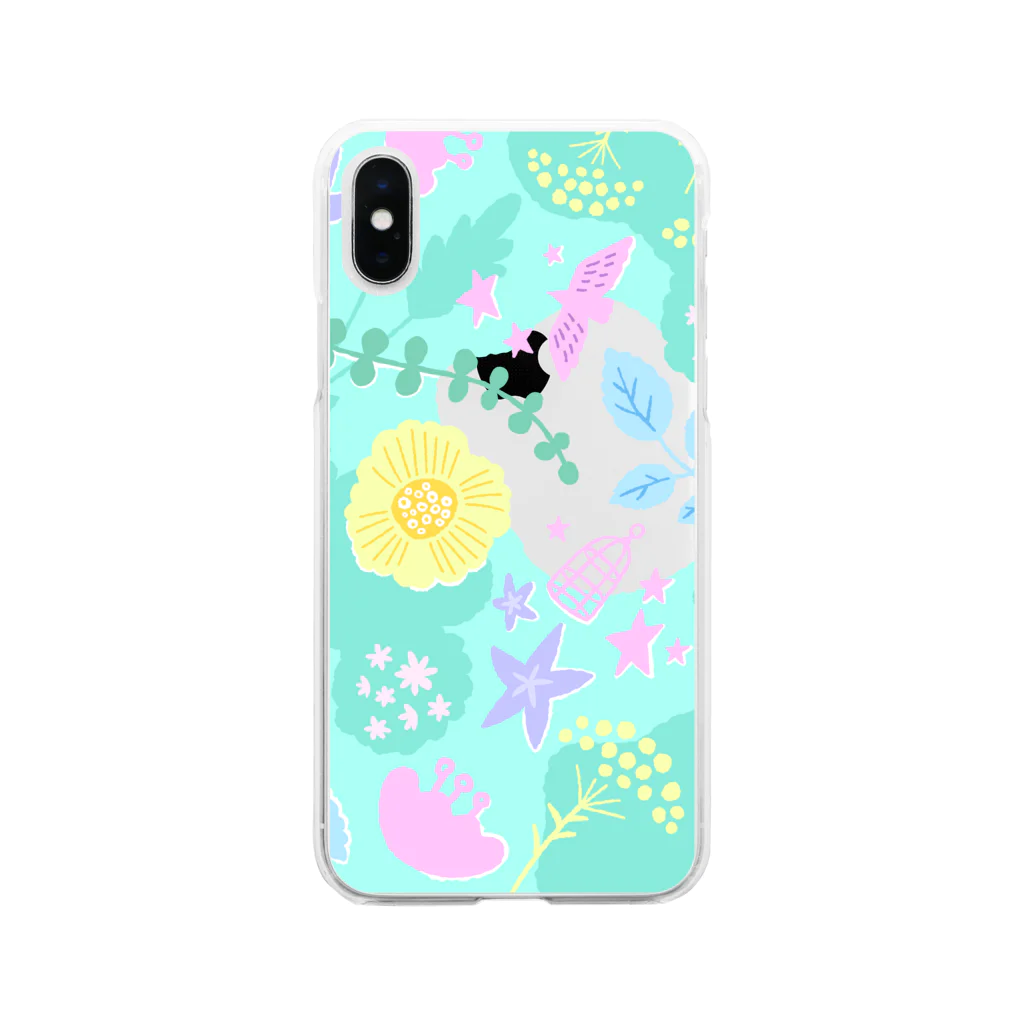 Elly | イラストのとりのぼうけん(クリア) Soft Clear Smartphone Case