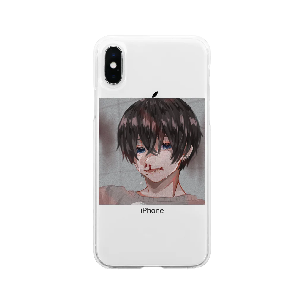 りるのかわいそうな子 Soft Clear Smartphone Case