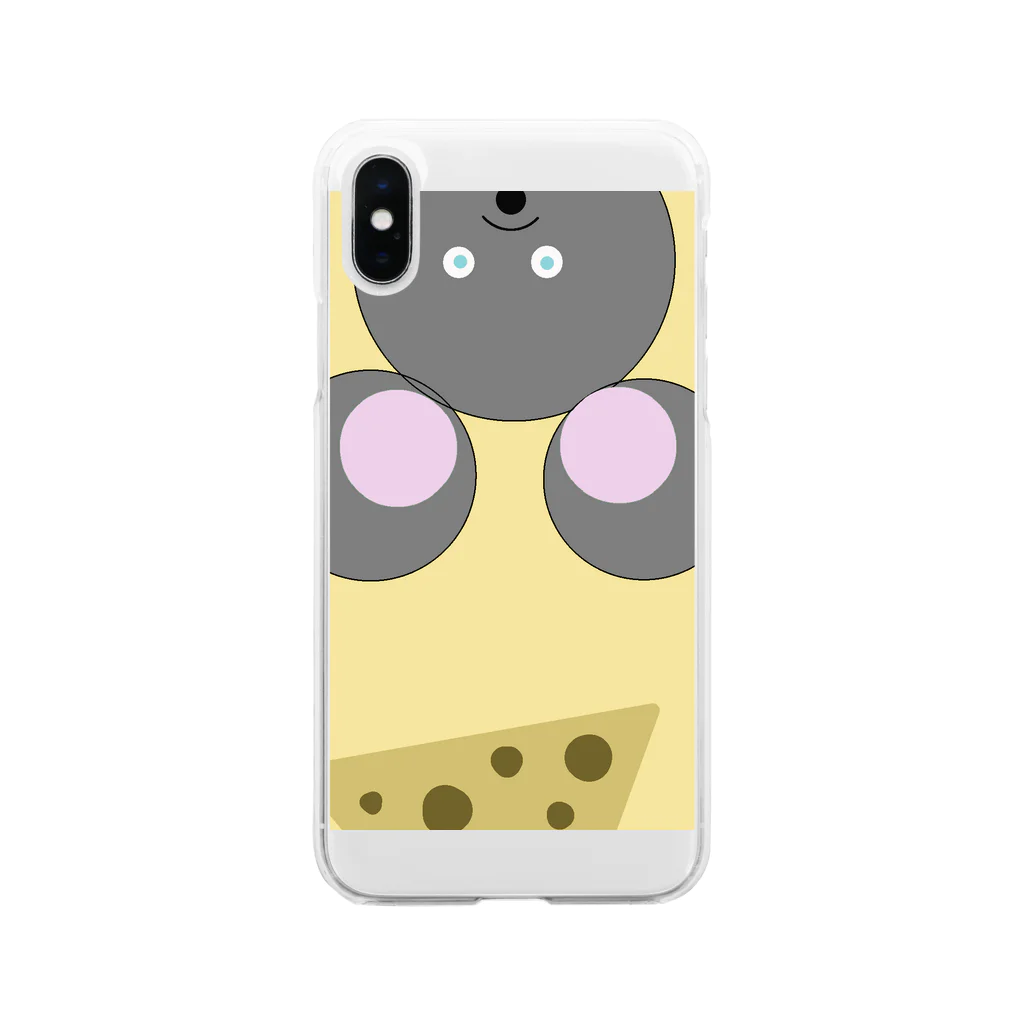 cardboardartzのmouse looking for a cheese Soft Clear Smartphone Case