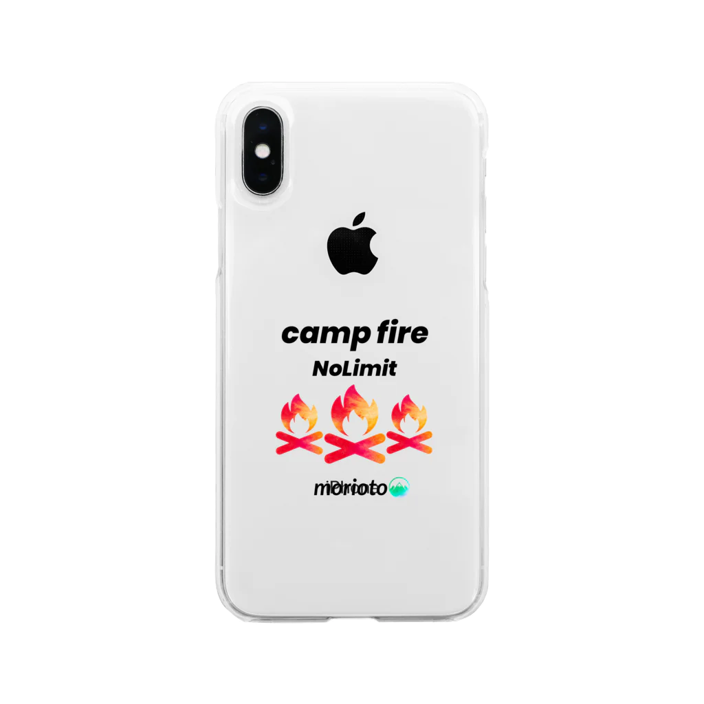 namiotoのcampfire × morioto Soft Clear Smartphone Case