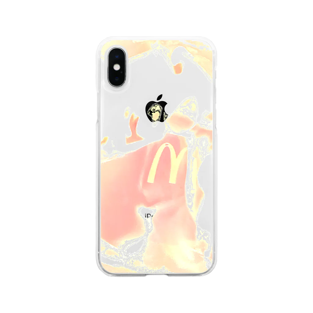  階段、花、炎のMakdnard on Fire!! Soft Clear Smartphone Case