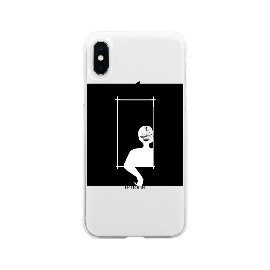 3P両論の不快な隣人 Soft Clear Smartphone Case