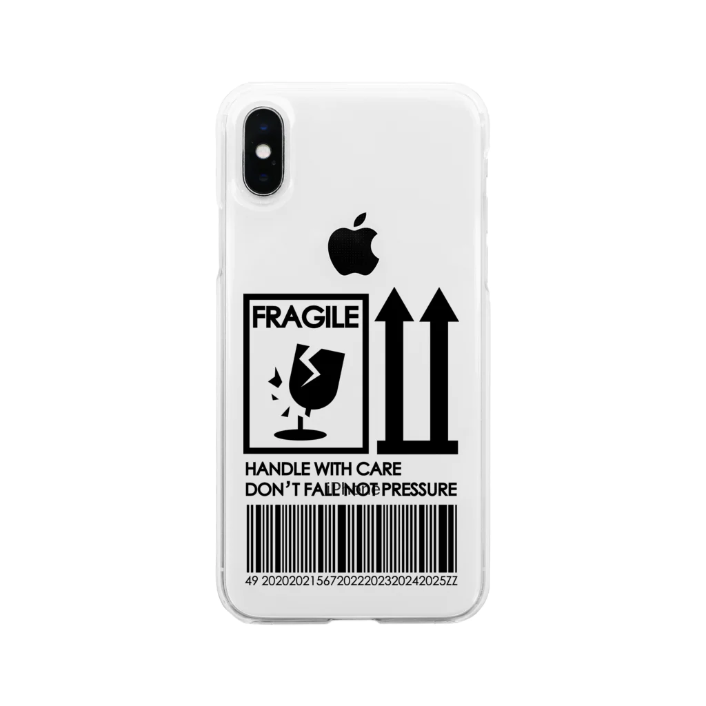 TSUKIKOU SHOP のFRAGILE Soft Clear Smartphone Case