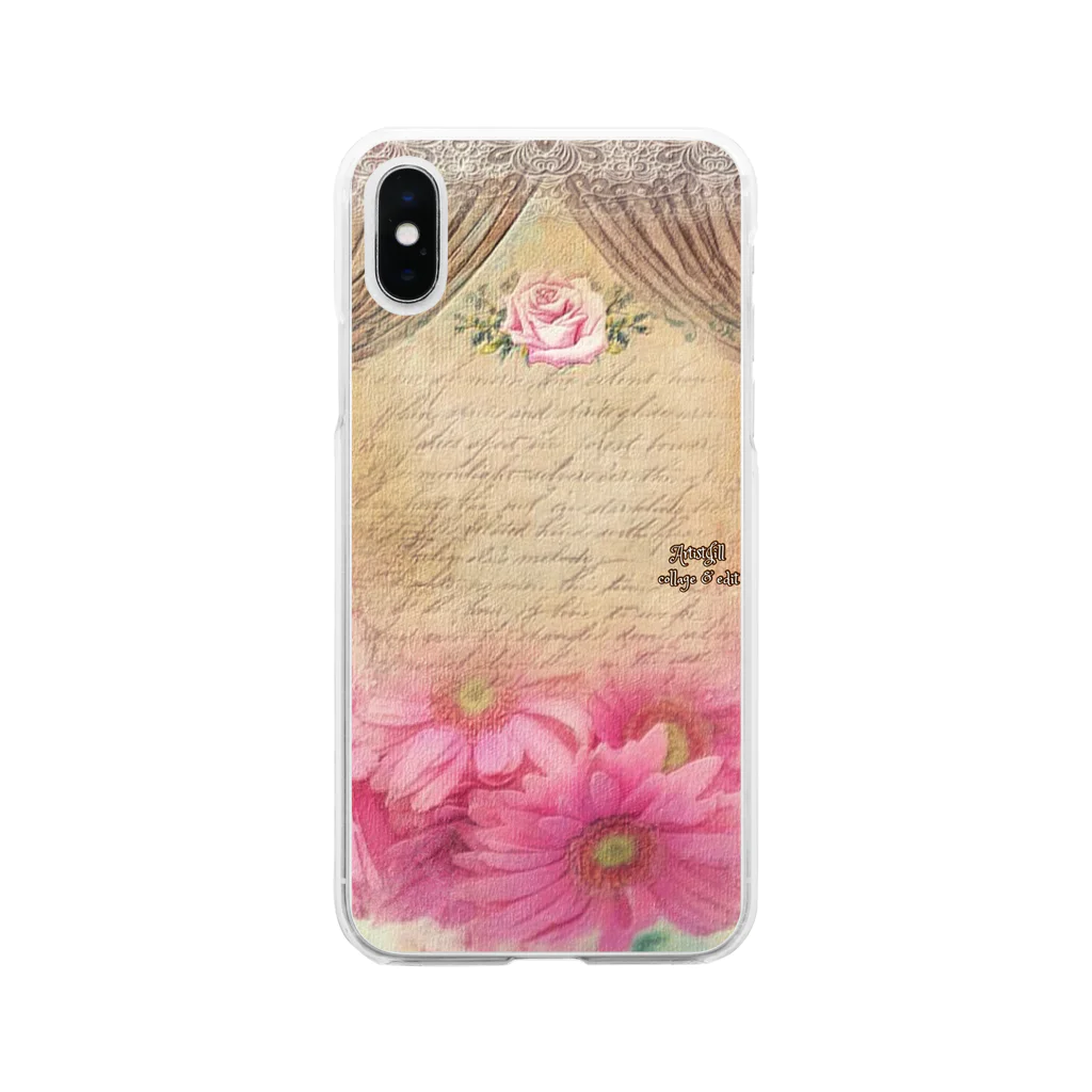 【ホラー専門店】ジルショップの絵画風プリンセスルーム Soft Clear Smartphone Case