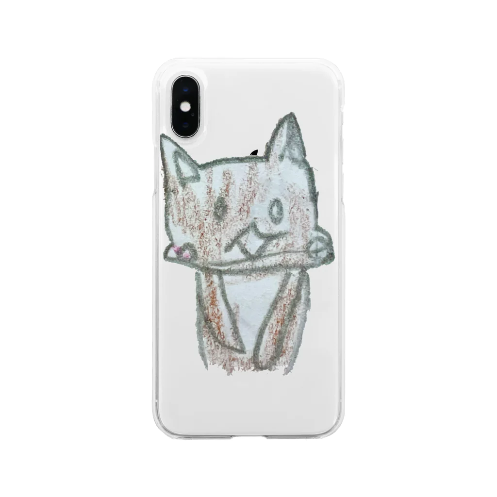 ツムのお絵かき工房のイヌ Soft Clear Smartphone Case