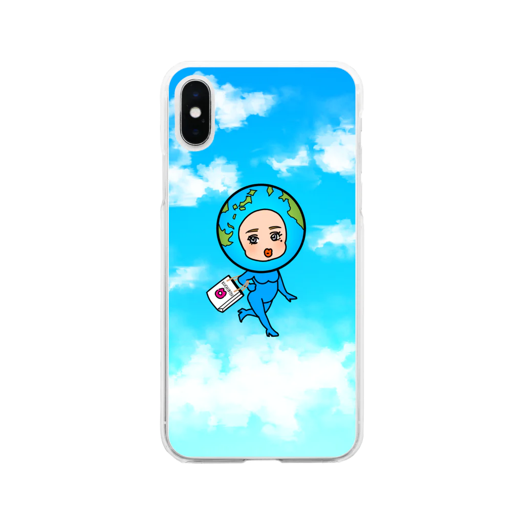 龍先生＆まゆさんの龍先生の休日 Soft Clear Smartphone Case