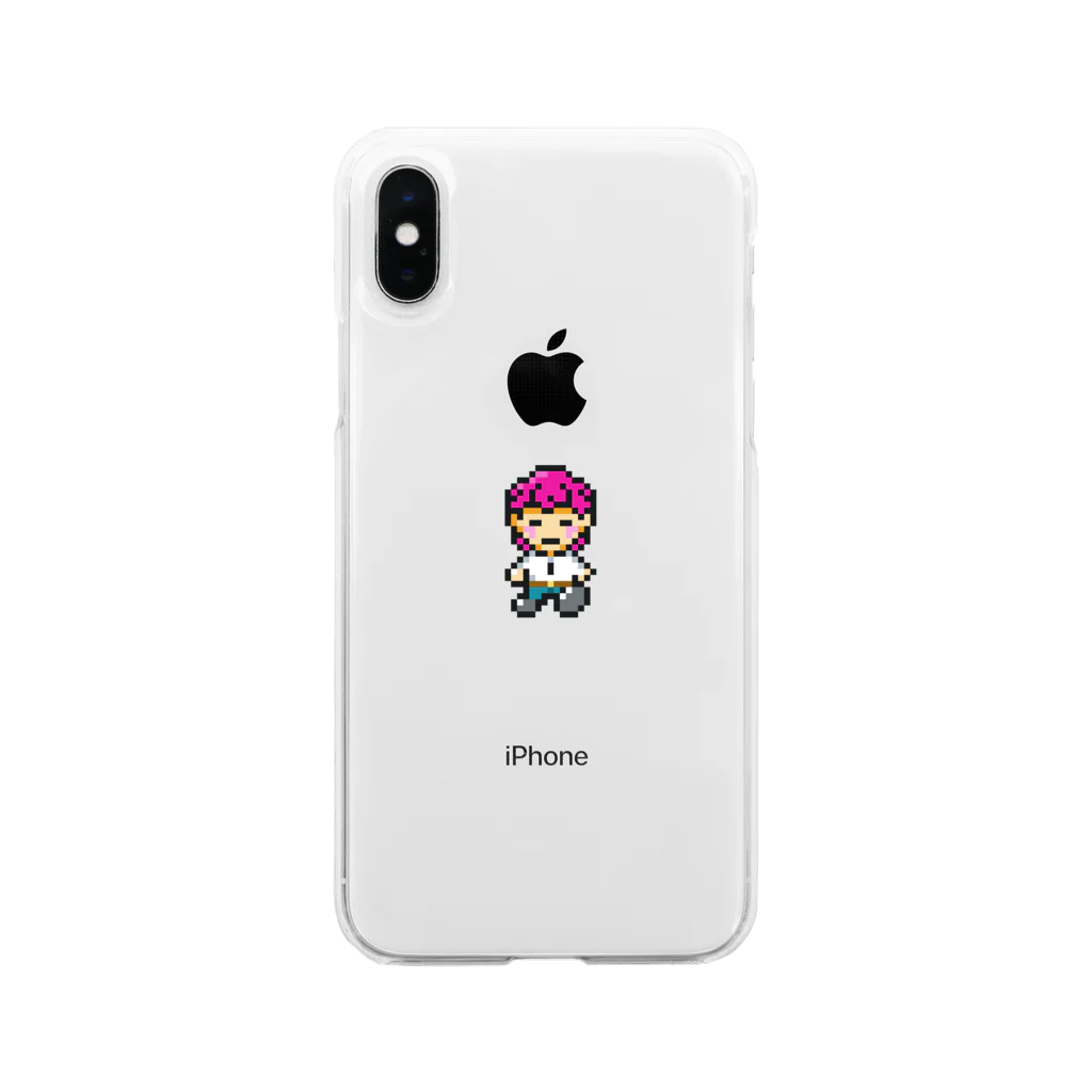 RiqoL shopのRiqoLくん Soft Clear Smartphone Case