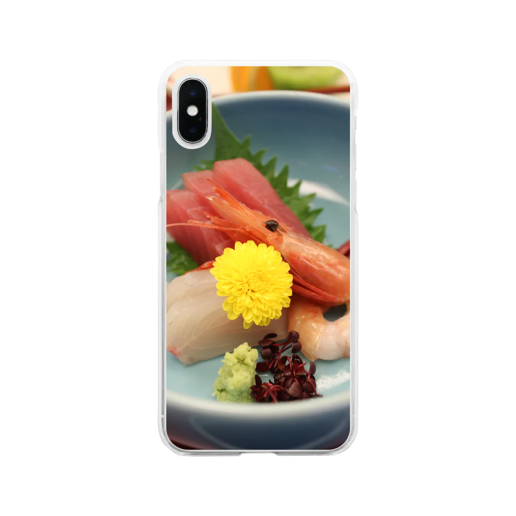 Milly＠ゆうまい工房の刺身 Soft Clear Smartphone Case