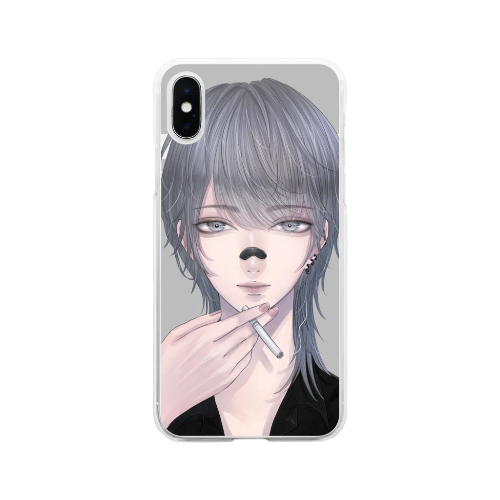 椎名零-Rei🦔🏴/コールボーイ歌ってみたの椎名零 Soft Clear Smartphone Case