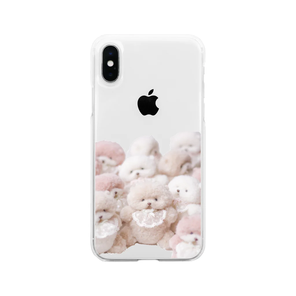 もふもふ工房のもちょもちょ渋滞🐻 Soft Clear Smartphone Case