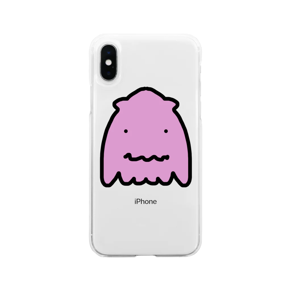 はせ(色ハス)のオドオドメンダコ Soft Clear Smartphone Case