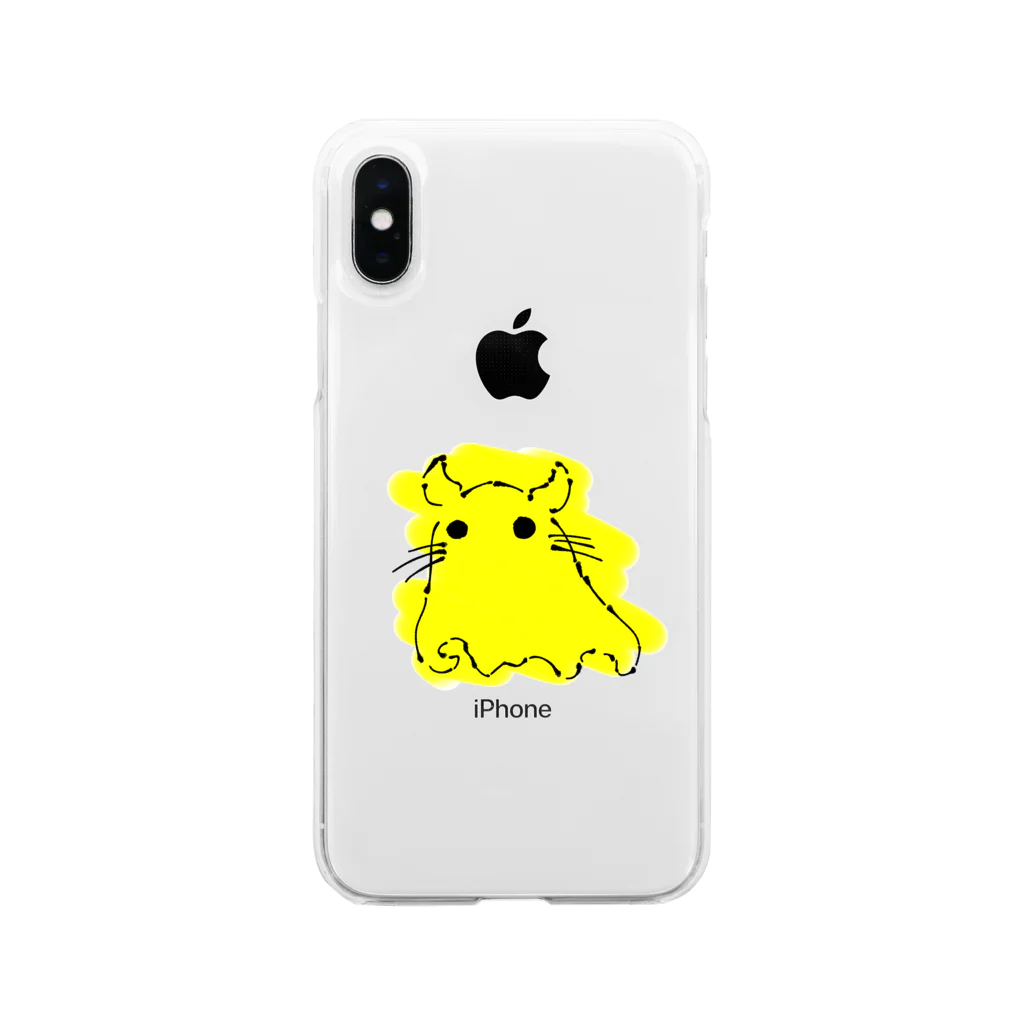 ngouのめんねこ Soft Clear Smartphone Case