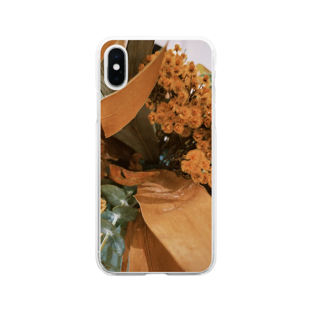 oyasumiのFlower arrangement  Soft Clear Smartphone Case