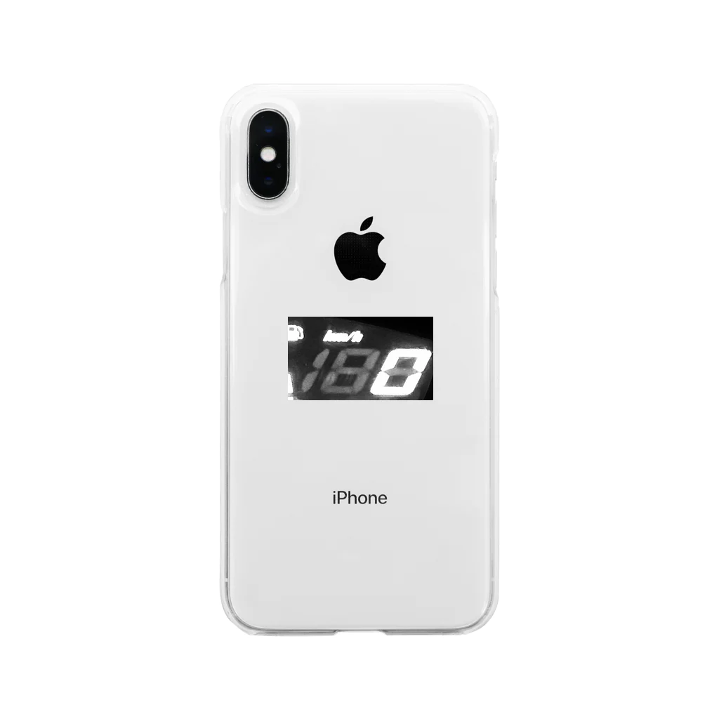 savageshadowのOne Eighty Zero White black Soft Clear Smartphone Case