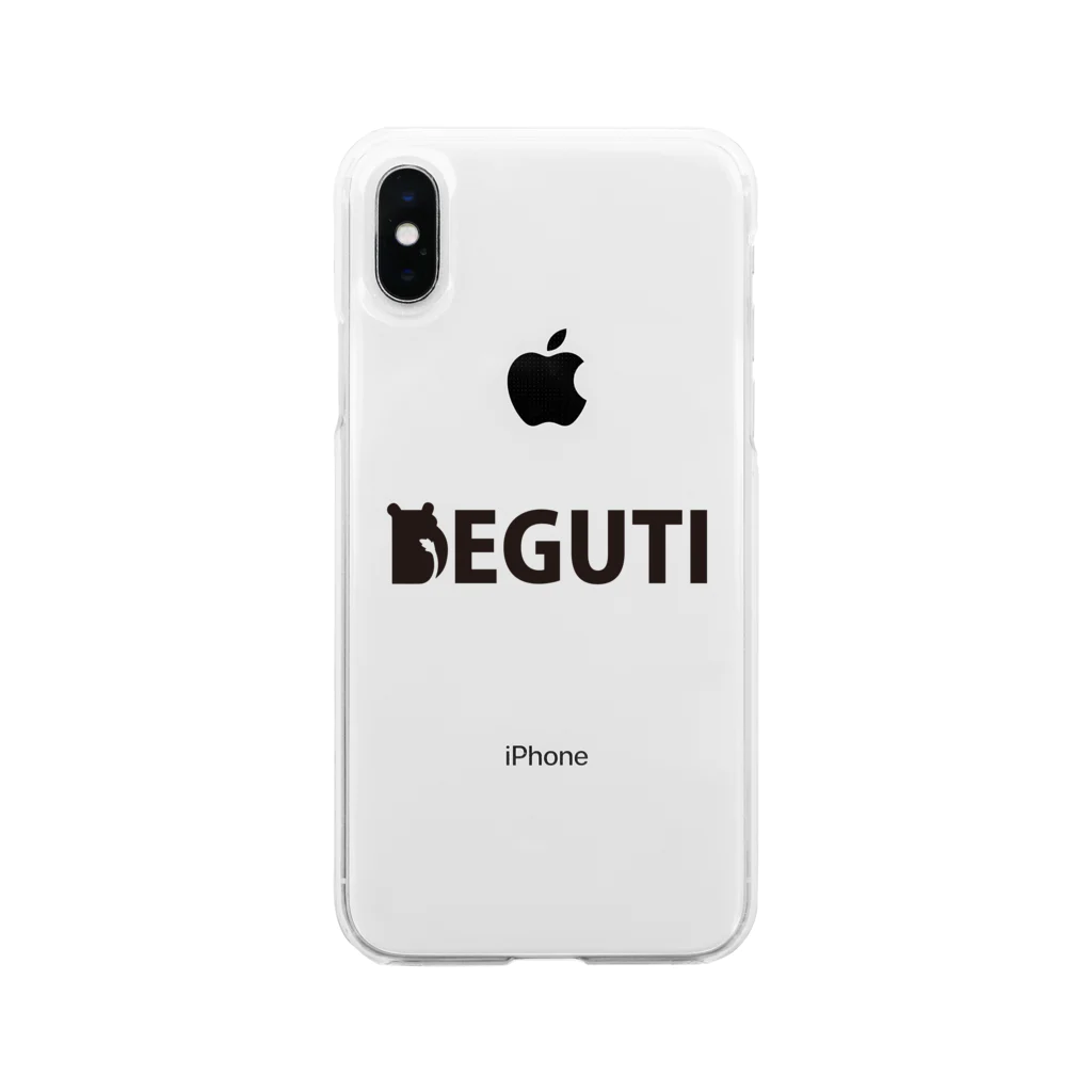 DEGUTIのDEGUTI＿LOGO ソフトクリアスマホケース